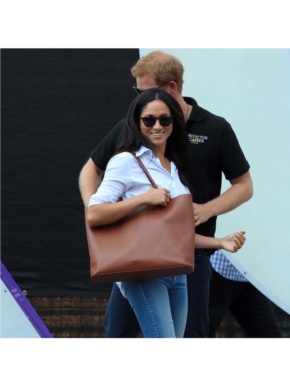 Everlane The Day Market Tote in Cognac